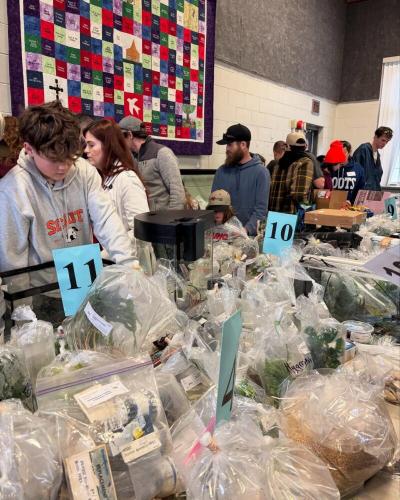 Buyers Looking at Items